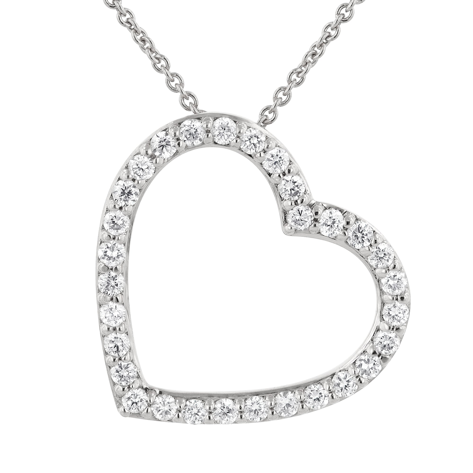 Tilted Heart Pendant.