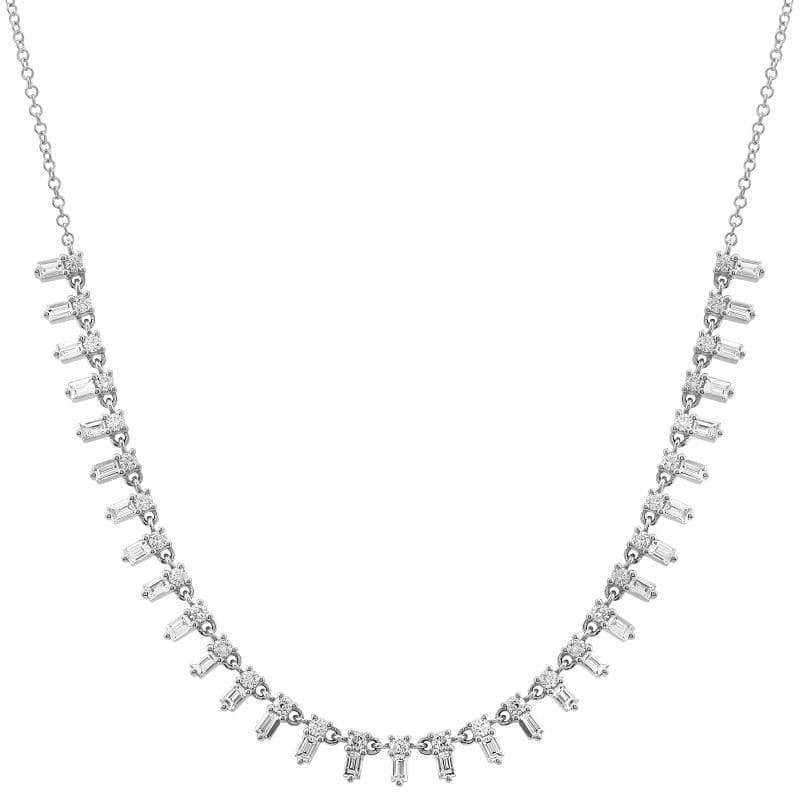 Baguette Point Strand Necklace.