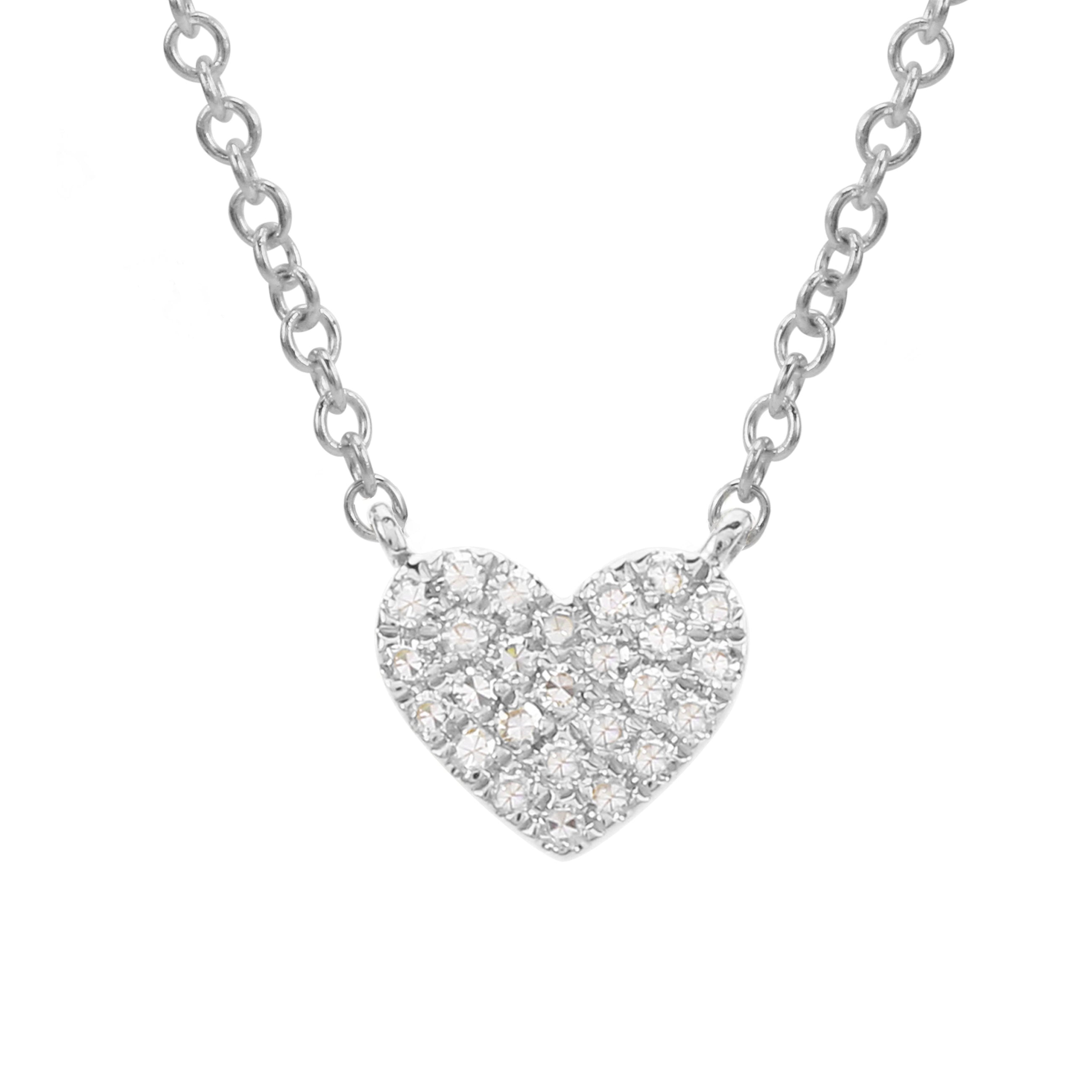 Mini Heart Charm Necklace.