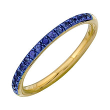 Rhodium Gemstone Thin Band.