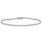 18k White Gold ECOMARK® Created Diamond Tennis Bracelet (9.0 cttw, E-F Color, VS2-SI1 Clarity), 7" - ecomarkdiamonds