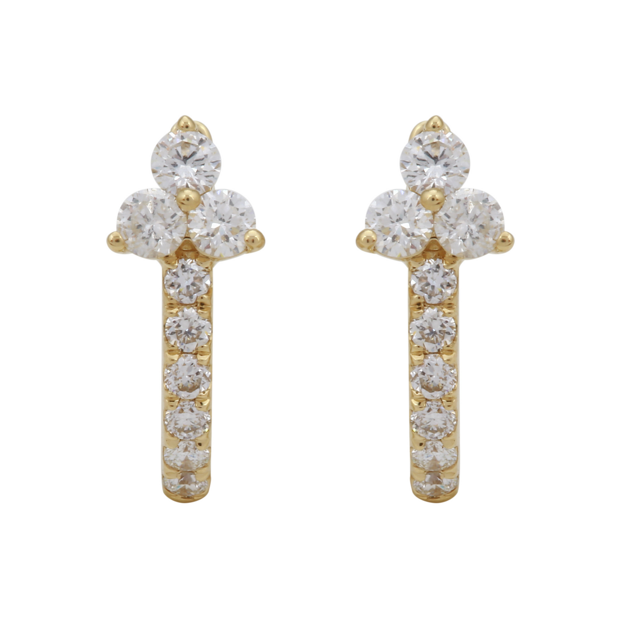 Diamond Cluster Hoops.