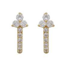 Diamond Cluster Hoops.