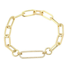 Diamond Paper Link Enhancer Charm Bracelet.