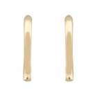 Smooth Gold Huggies 9mm.