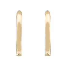Smooth Gold Huggies 9mm.