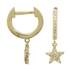 Star Dangle Hoops.