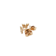Yellow Diamond Butterfly Studs.