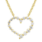 Diamond Open Heart Pendant.