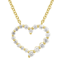 Diamond Open Heart Pendant.