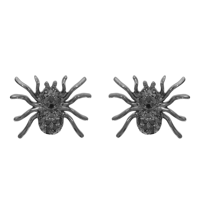 Black Diamond Spider Earrings.