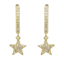 Star Dangle Hoops.