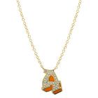 Color Graffiti Initial Necklace.