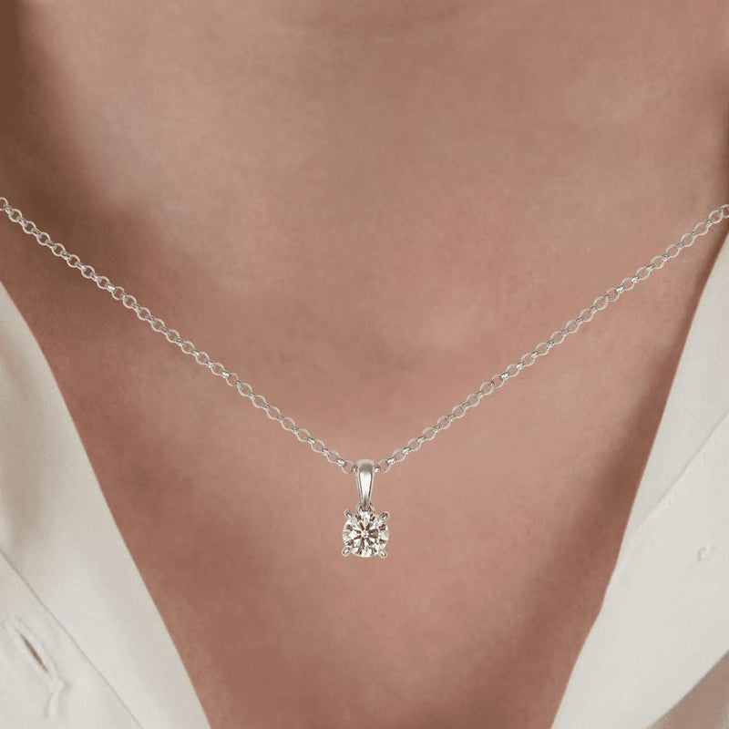 1/4 Carat Diamond Solitaire Pendant.