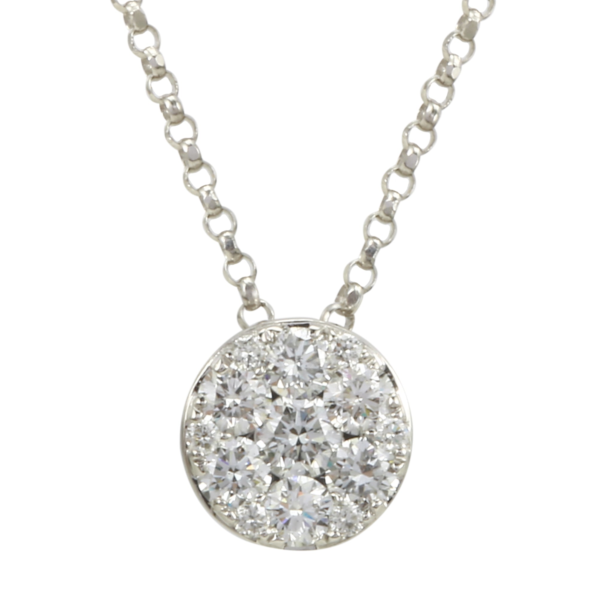 Diamond Cluster Pendant.
