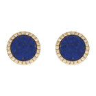 Big Lapis Halo Earrings.