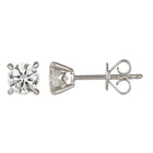 Diamond Solitaire Stud Earrings 1 Carat.