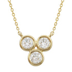 Bezel Cluster Necklace.