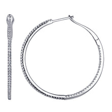 Big Diamond Hoop Earrings.