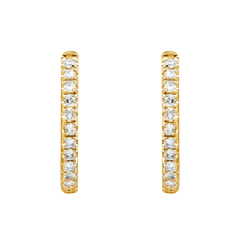 Diamond Hoops, 11mm.