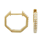 Diamond Octagon Hoops.