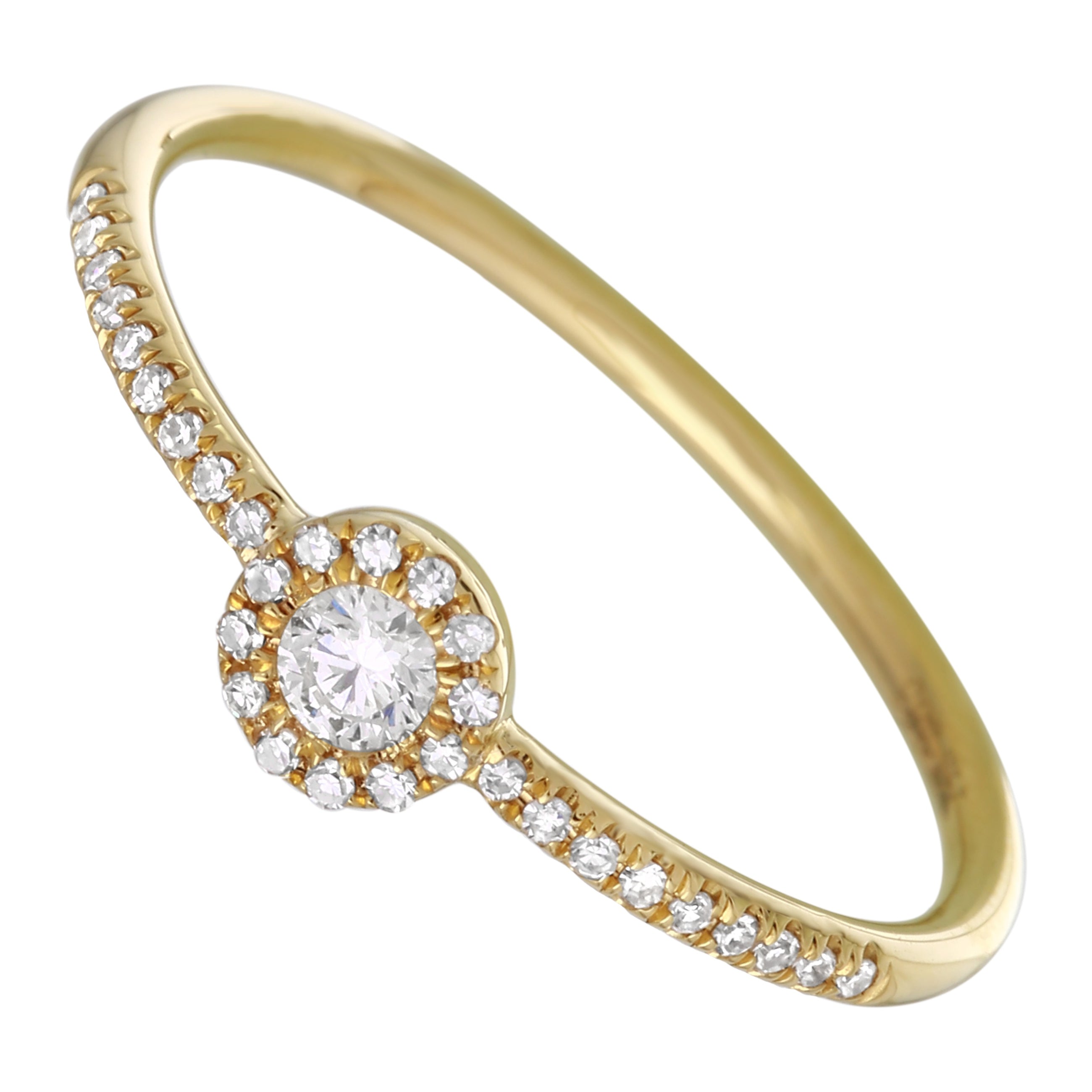 Diamond Halo Stack Ring.