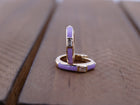 Lavender Baguette Hoops.