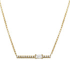 Baguette Bar Necklace.