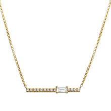 Baguette Bar Necklace.