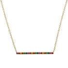 Rainbow Sapphire Necklace.