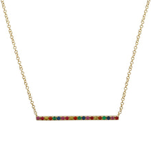 Rainbow Sapphire Necklace.