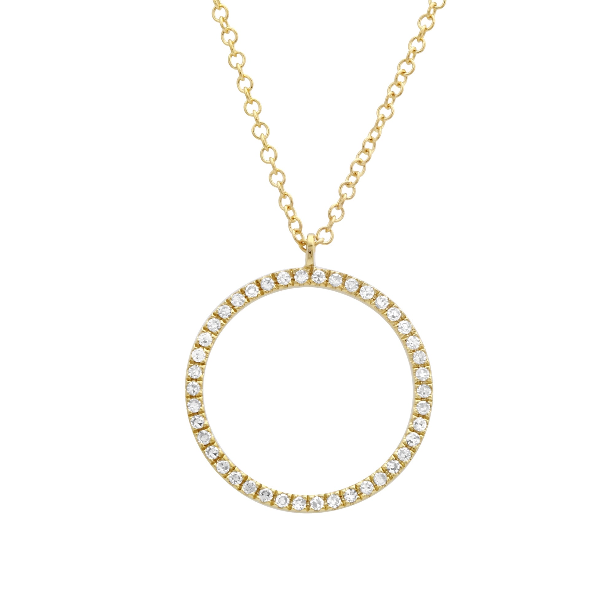 Open Circle Necklace.