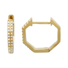 Diamond Octagon Hoops.