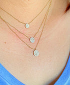Disc Pendant Necklace.