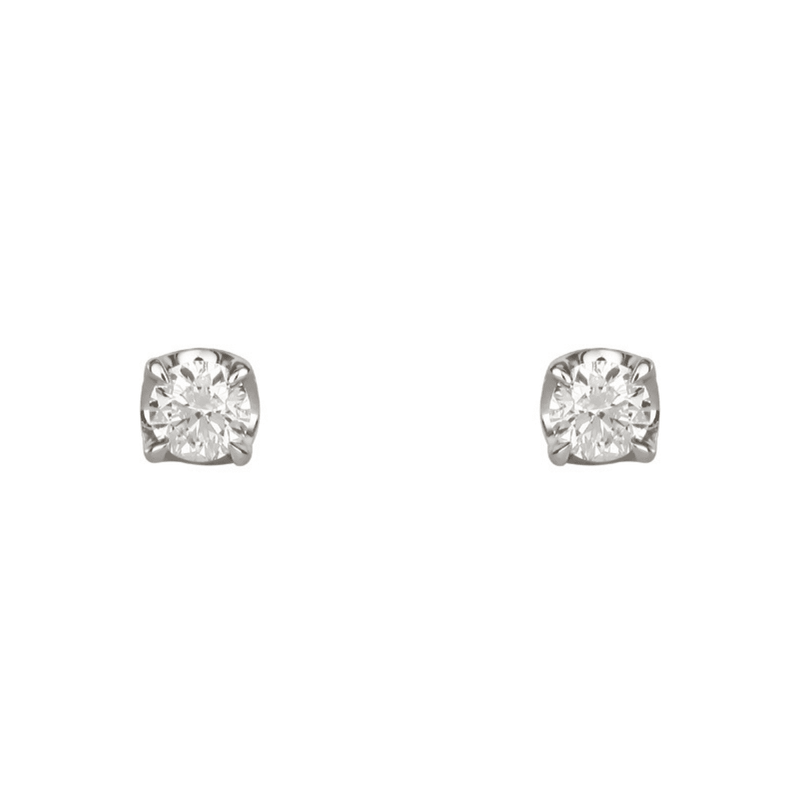 1/4 Carat Diamond Stud Earrings.