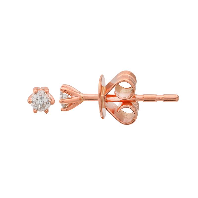 Petite Diamond Solitaire Studs.
