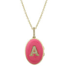 Letterman Locket Necklace.