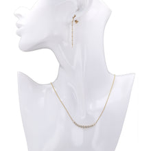 Curved Bar Pendant Necklace.