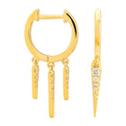 Drop Spike Earrings.