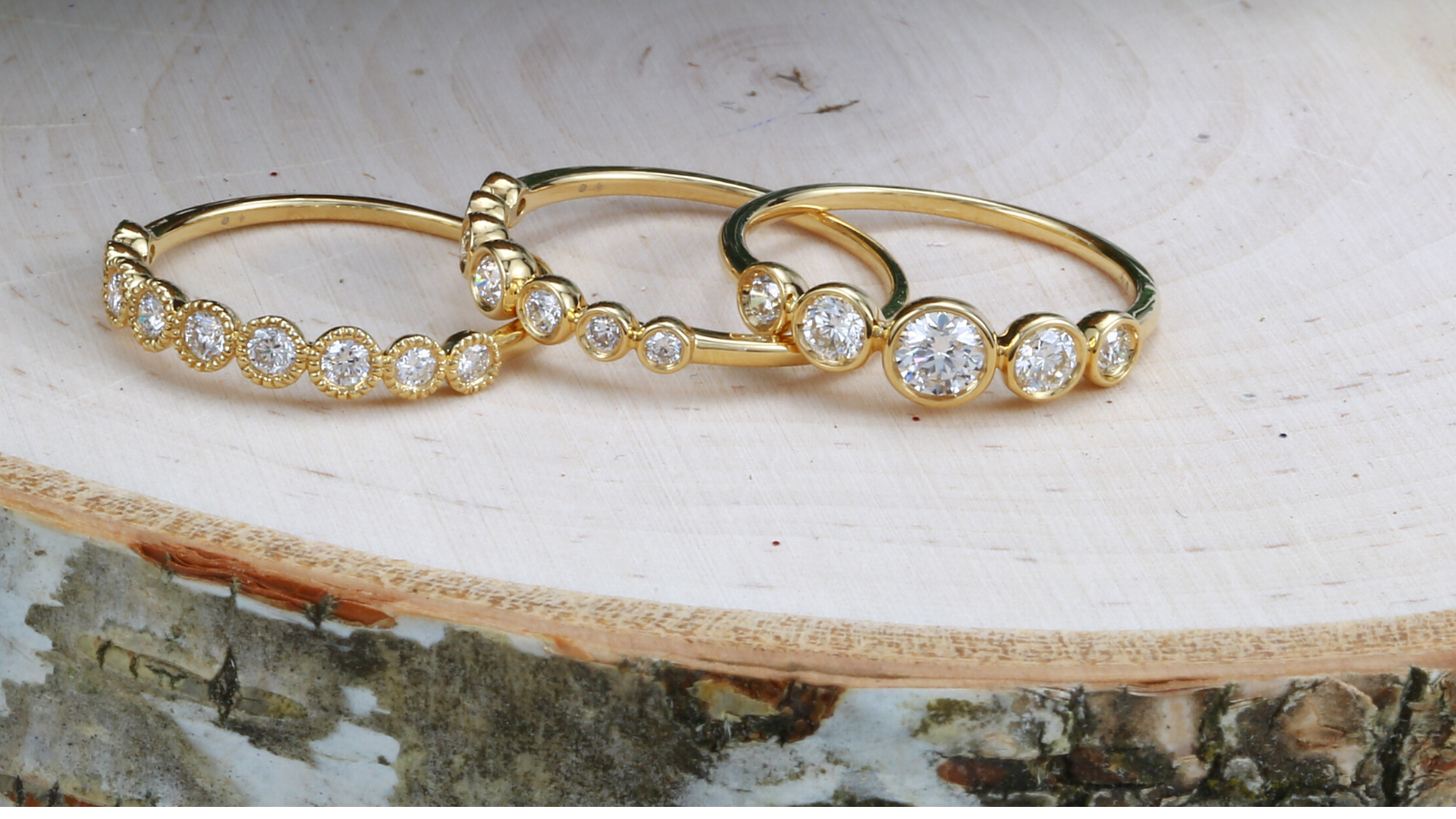 Lab Diamond Bezel Stack.