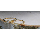 Beaded Bezel Stack Ring.