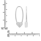 Heart Endless Threader Earrings.