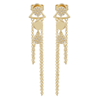 Dangle Chains Drop Earrings.