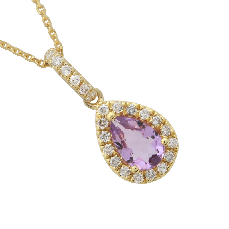 Pear Amethyst Halo.