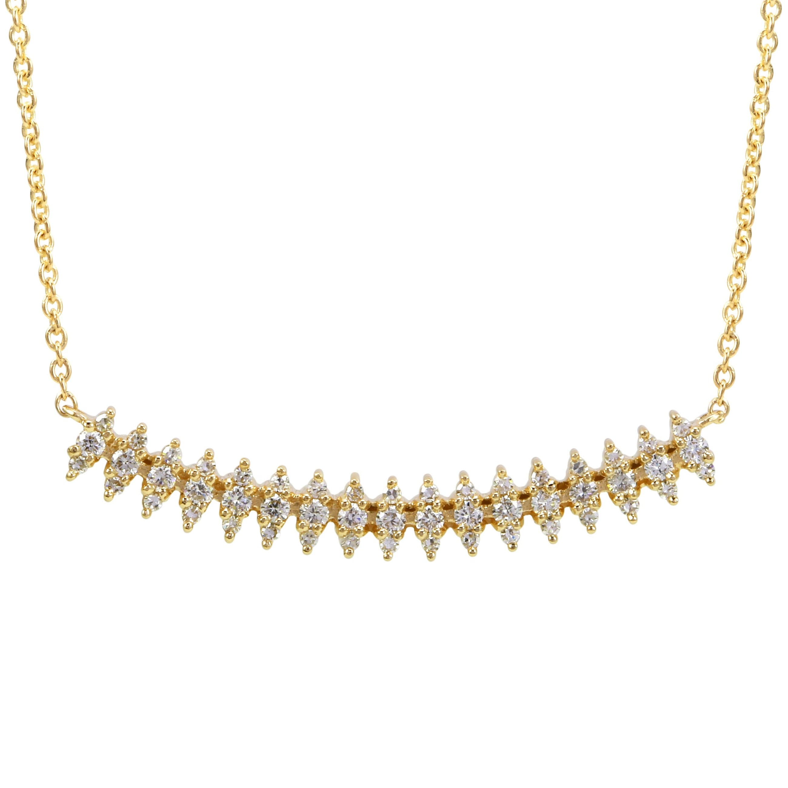 Marquise Arch Bar Necklace.