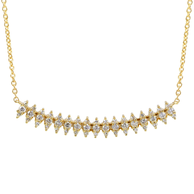 Marquise Arch Bar Necklace.