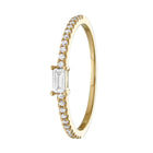 Baguette Solitaire Band.