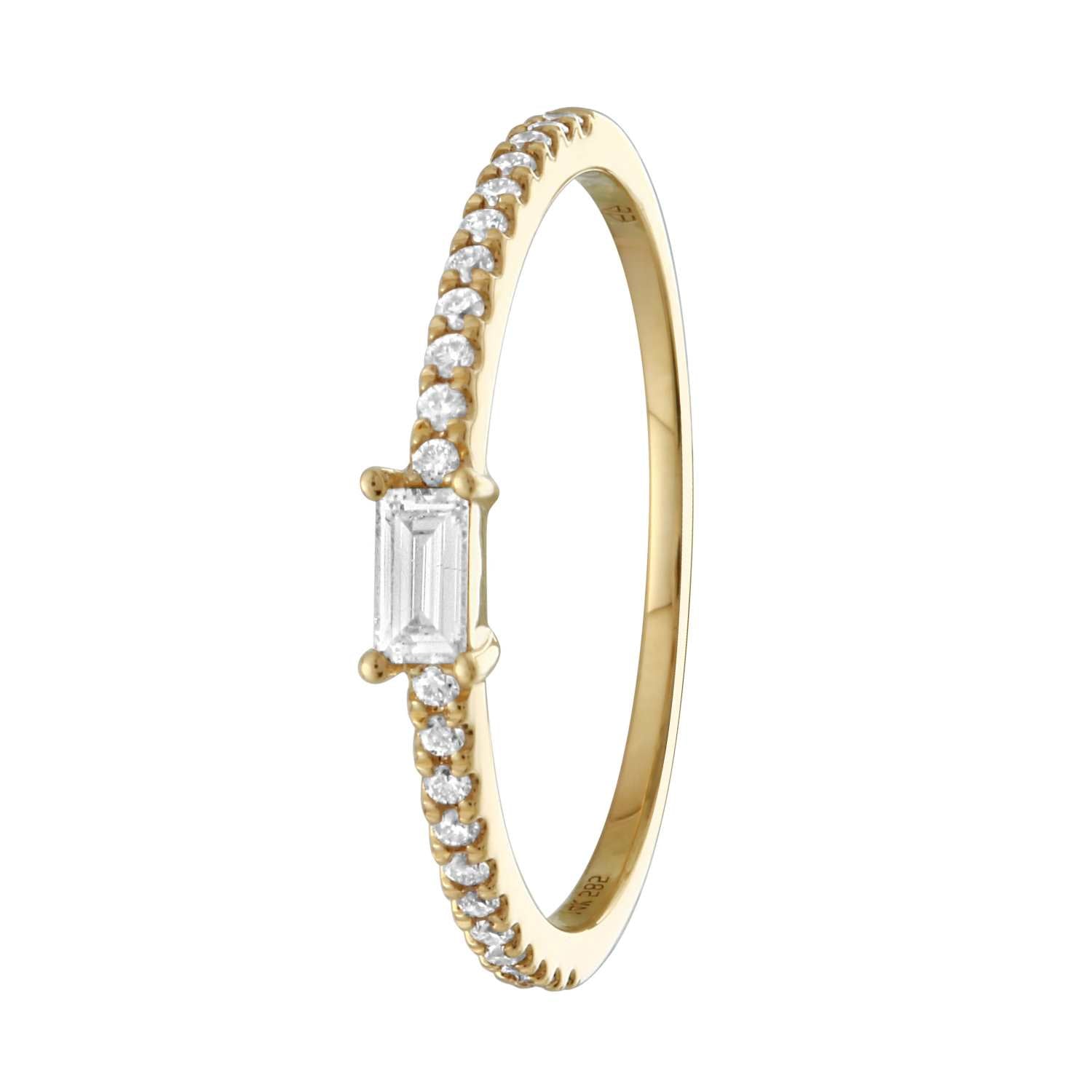 Baguette Solitaire Band.