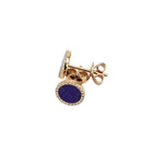 Big Lapis Halo Earrings.