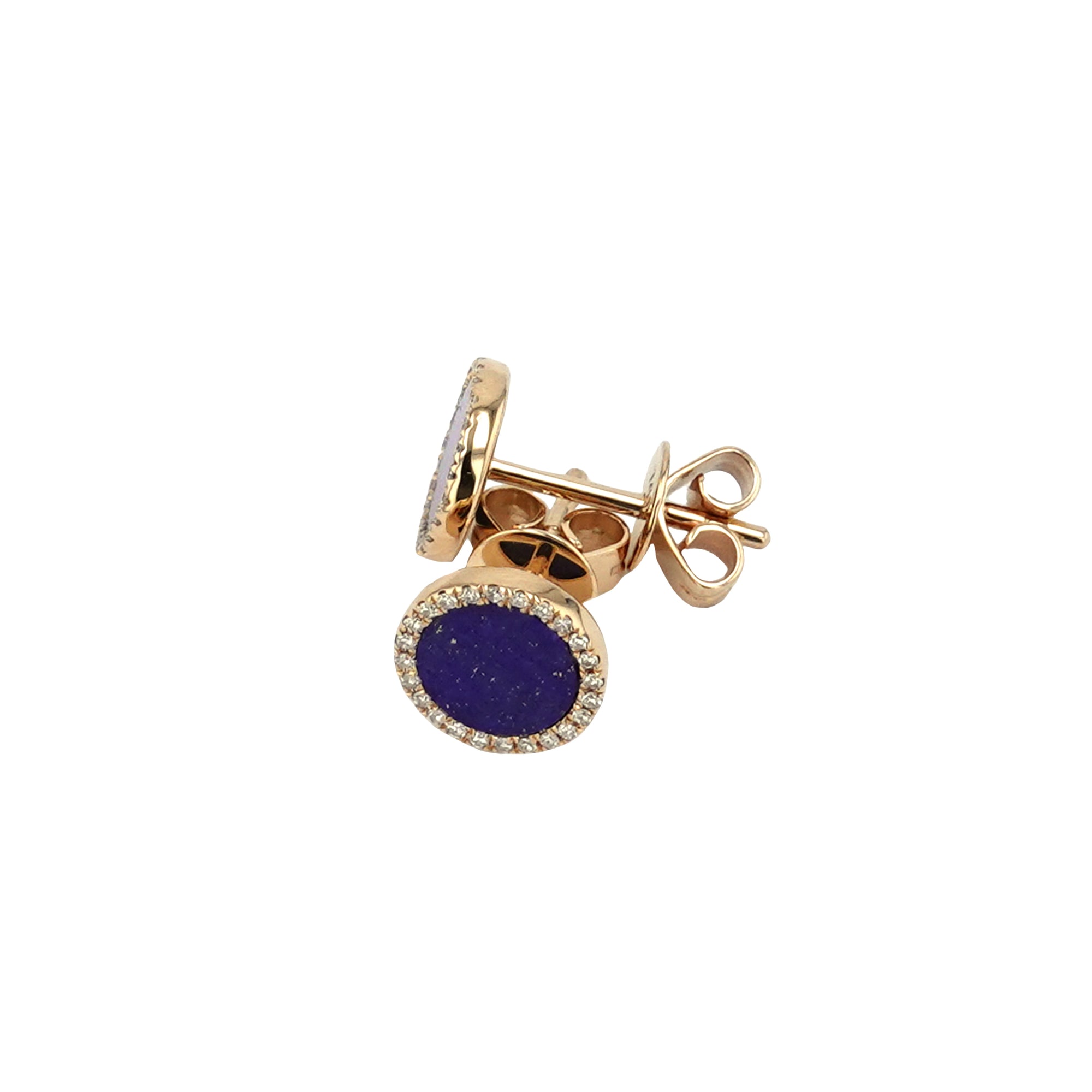 Big Lapis Halo Earrings.